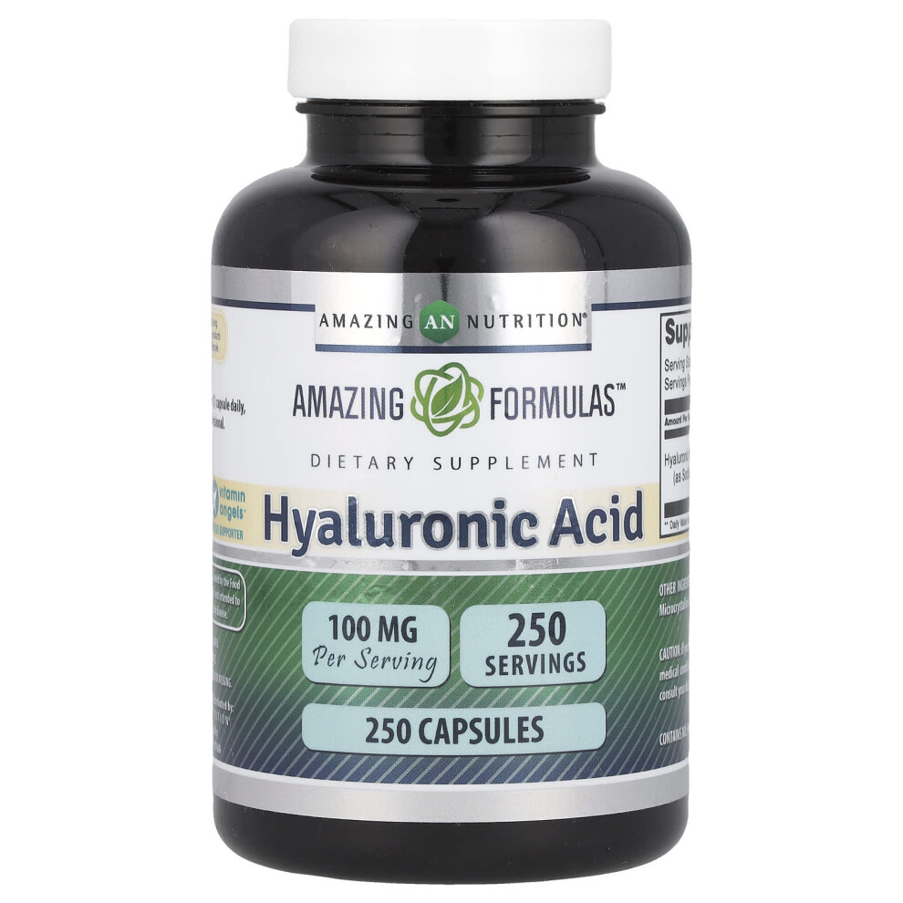 Amazing Nutrition , Hyaluronic Acid, 100 Mg, 250 Capsules