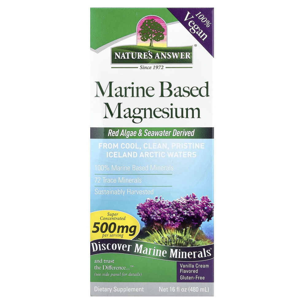Nature's Answer Cream NatureâS Answer Marine Calcium & Magnesium, Vanilla - 480Ml