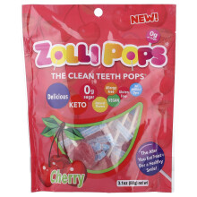Zollipops, The Clean Teeth Pops, Cherry , 3.1 oz