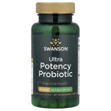 Swanson, Ultra Potency Probiotic, 66.5 Billion CFU, 60 Veggie EMBO Caps