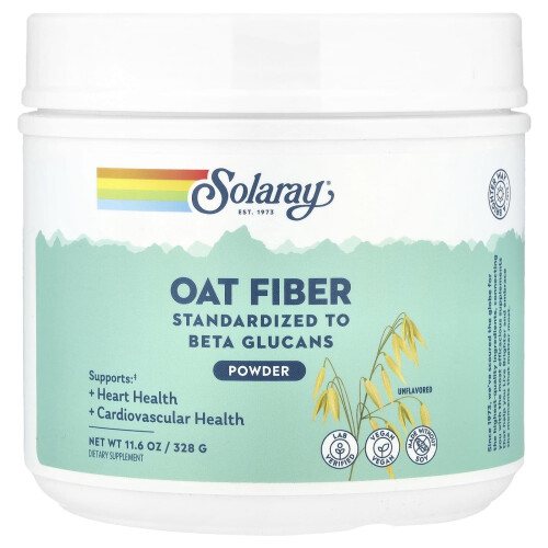 Solaray, Haferfaser-Pulver, Unflavored, 11.6 oz (328 g)