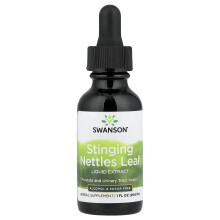 Swanson, Stinging Nettle Leaf Liquid Extract, Alcohol Free & Sugar Free, 1 fl oz (29.6 ml)