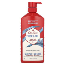 Old Spice, 2 w 1 Szampon & Koncentrat, Grube i Pełne, Minerały Morza Głębokiego, 21,9 fl oz (650 ml)