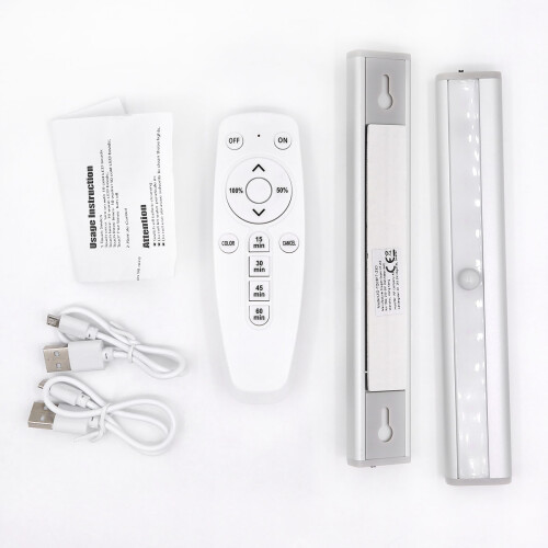 LED-Lichtleisten mit Fernbedienung 2er-Pack Silver 1