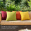 Lot de 4 housses de coussin imperméables en polyester 45 x 45 cm 2