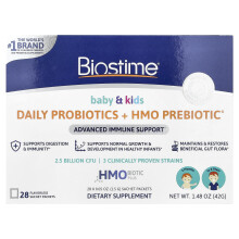 Biostime, Baby & Kinderen, Dagelijks Probiotica + HMO Prebiotica, 3 Maanden tot 6 Jaar, Geurloos, 28 Sachet Pakketten, 0,05 oz (1,5 g) Elk