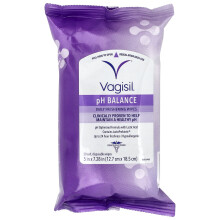 Vagisil, Dagelijkse Verfrissende Wipes, pH Balans, 20 Verbruikbare Wipes