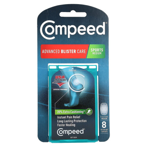 Compeed Compeed, Avancerad Blåsorvård, Sport Medium, 8 Aktiva Gelkuddar