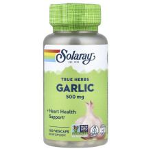 Solaray True Herbs Knoblauch 500 mg 100 VegCaps