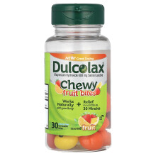 Dulcolax, Chewy Fruit Bites, Assorted Fruit , 30 Eetbare Bites