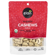 Elan, Ökógi Cashews, Friss, 6,5 oz (185 g)
