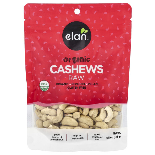 Elan, Amendoins Orgânicos, Cru, 6,5 oz (185 g)