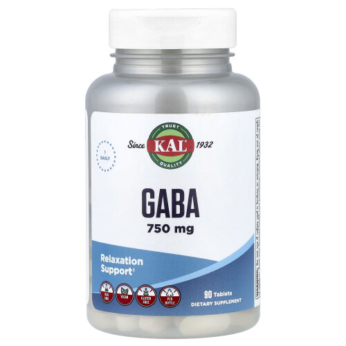 KAL, GABA, 750 mg, 90 Comprimati