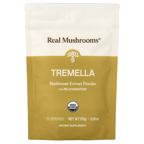 Real Mushrooms, Τρεμέλλα, Οργανική Μύκητες Εξόρυξης Πώλημα , 5,29 oz (150 g)