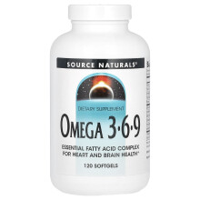 Source Naturals, Omega 3-6-9, 120 Weichgelenkte Kapseln