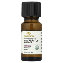 Swanson, Zertifiziertes Bio-Eukalyptus-ätherisches Öl, 0,5 fl oz (15 ml)