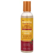 Cantu, Detangling Primer met Jamaicaanse Zwarte Castor Olie & Kakaoboter, 6 fl oz (177 ml)