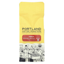 Portland Coffee Roasters, Biologische Koffie, Geheel Kiem, Donker Roosteren, Frans, 12 oz (340 g)