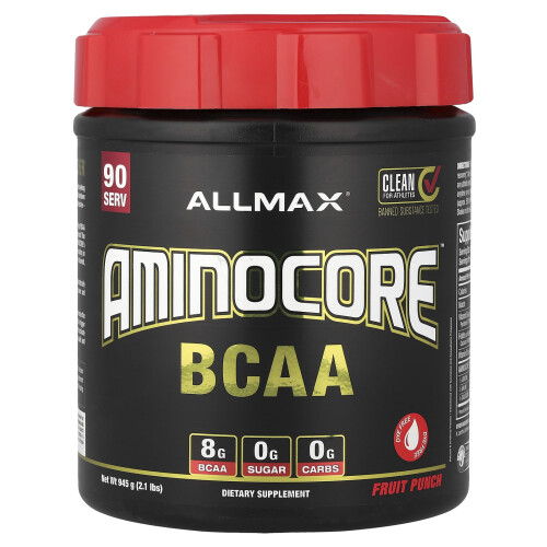 ALLMAX, AMINOCORE BCAA, Fruit Punch, 2.1 lbs (945 g)