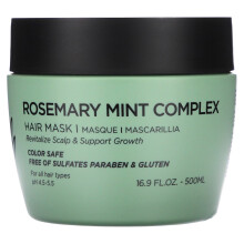 Masca Pentru Păr de la Luseta Beauty, Complex Rosemary Mint, Toate Tipurile de Păr, 16.9 fl oz (500 ml)
