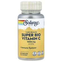 Solaray, Zeitgesteuerte Freisetzungsform Super Bio Vitamin C, 60 VegCaps