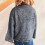 Women's Dark Grey Long Sleeve Round Neck Pullover 5