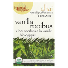 Uncle Lee's Tea, Imperial Organische Vanilla Rooibos Chai, Koffieïnevrij, 18 Thee Zakjes, 1,14 oz (32,4 g)