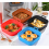 Collapsible Square Air Fryer Silicone Pot Black 2