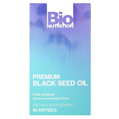 Bio Nutrition, Premium Černý Semínko Olej, 90 Softgels
