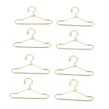 Percha para ropa de muñecas - Hierro dorado mini, 4x2.5cm