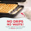 Drypfri vaffeljern med non-stick plader 3