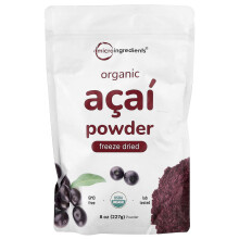 Micro Ingredients, Organický Acai prášek, Freeze Dried, 8 oz (227 g)