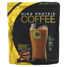 Chike Nutrition, Hoge Eiwit Iced Koffie, Chocolate Caramel, 15,3 oz (434 g)