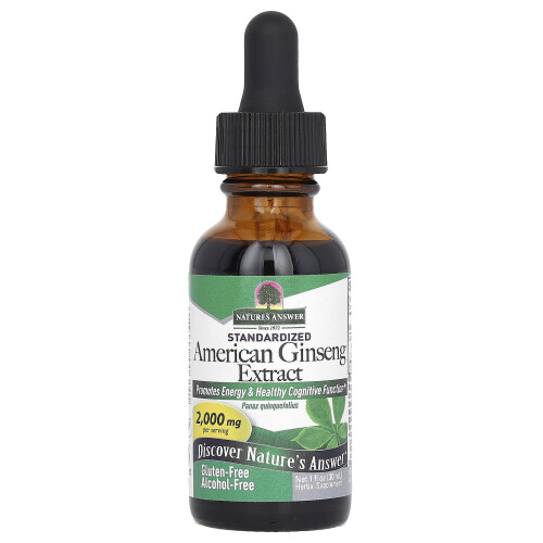 Nature’s Answer American Ginseng Herbal Liquid Supplement - 30ml