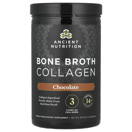 Ancient Nutrition, Bottenbouillon Collageen, Chocolate, 1.2 lb (528 g)