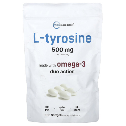 Micro Ingredients, L-Tyrosine, 360 Softgels