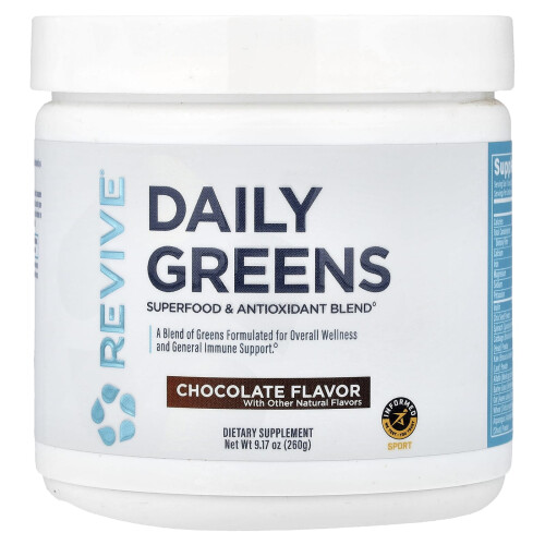 Revive, Napi Zöldek, Csokoládé, 9,17 oz (260 g)