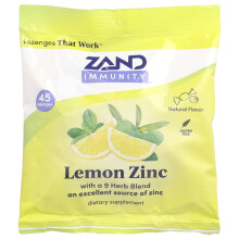 Zand, Inmunidad, Zinc de Limón, Natural, 45 Lozenges