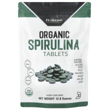 Probase Nutrition, Tabletas de Espirulina Orgánica, 12.8 oz