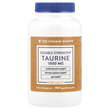 The Vitamin Shoppe, Taurine, 1.000 mg, 100 Vegetarische Capsules