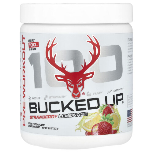 Bucked Up, 100, Προ-Εργασία, Στρόγγυλο Λεμόνι, 11,5 oz (327 g)