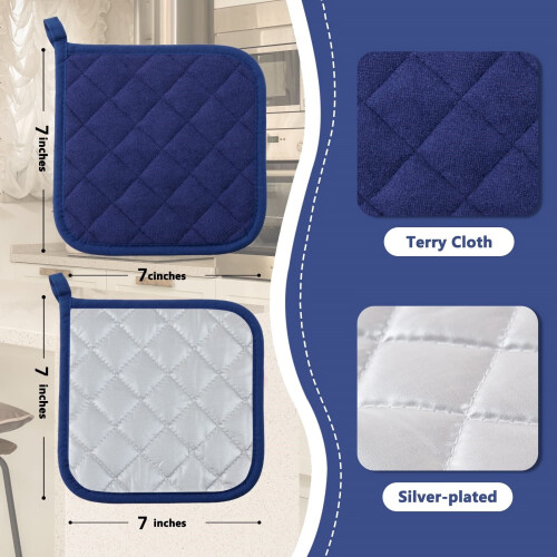 Set di 5 presine in cotone resistenti al calore 1