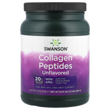 Swanson, Collageen Peptiden, Ongevoopt, 20 g, 1,2 lb (560 g)