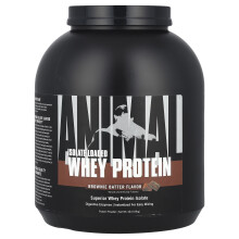 Pulbere de Proteine de Lapte Isolate Loaded Animal, Brownie Batter, 4 lb (1.81 kg)