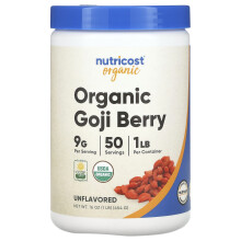Nutricost, Organisch Goji Vrucht, Ongevormd, 1 lb (454 g)