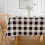 Buffalo Plaid Dug Sort Hvid Polyester 60x84 Tomme 4