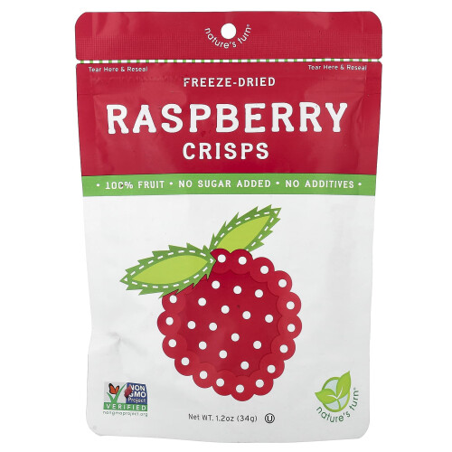 Nature's Turn, Freeze-Dried Raspberry Crisps, 1.2 oz (34 g)