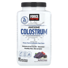 Force Factor, Colostru Epic, Berinji & Cremă, 60 Chews moi