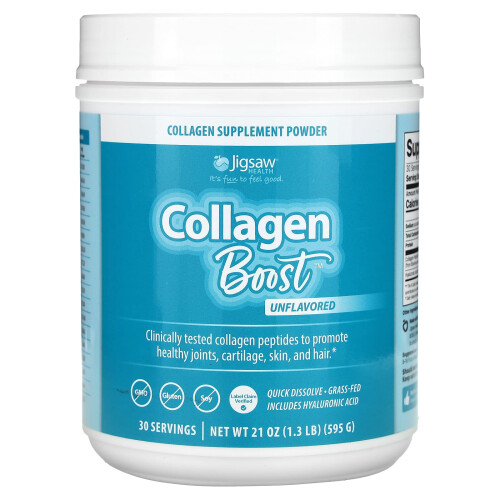 Jigsaw Health Collagen Boost Unflavored 21 oz (595 g)