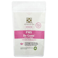 Secrets of Tea, Organická PMS Be Gone Fruits Tea, Kofeinová Free, 20 Tea Bags, 1,41 oz (40 g)